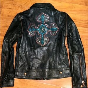 Golden Goose Studded Embellished Leather Jacket